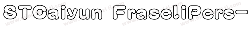 STCaiyun FraseliPers字体转换